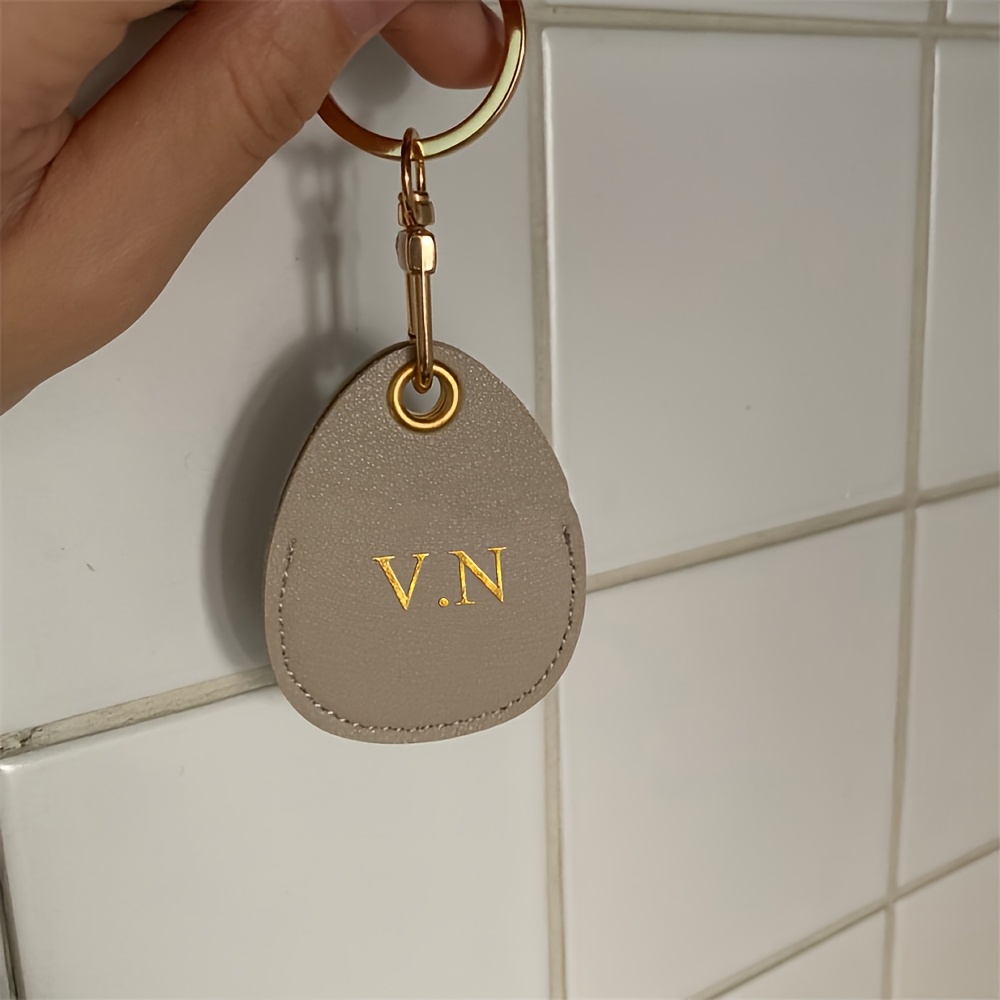 Image of 1pc Custom Keychain, Initial Customization, Stylish Handmade Keychain, Unisex Car Keys And Business Card Additions, Suitable For Valentine's Day Gift