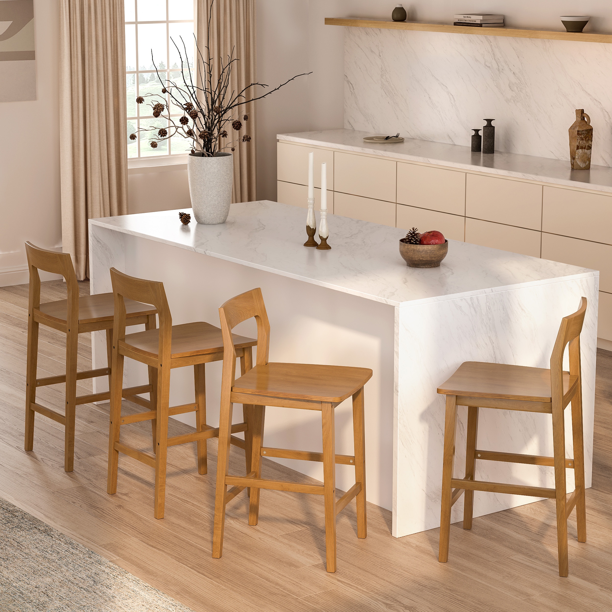 Counter Height Stools Set of 2, Farmhouse 25