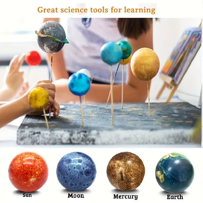 10 Solar System Relax Balls - Space Balls Stress Toys