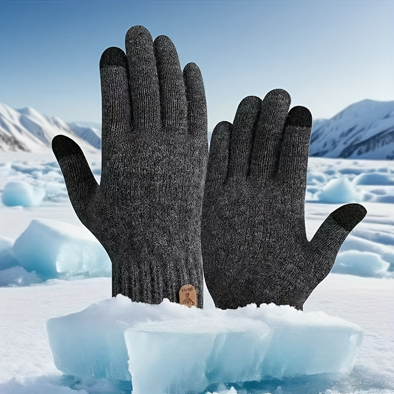winter warm gloves | alpaca and velvet velvet thick knit driving gloves, suitable for - ideal gift | Today's Deals | Temu