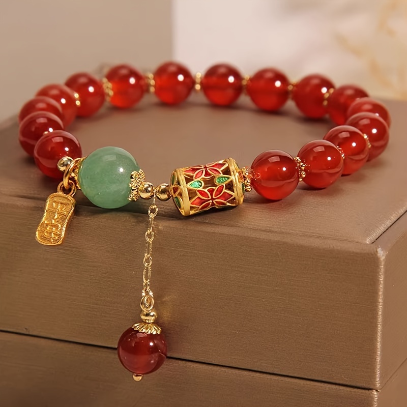 

Red Charm Bracelets For Women Chinese Bangles For Women Or Men Jewelry