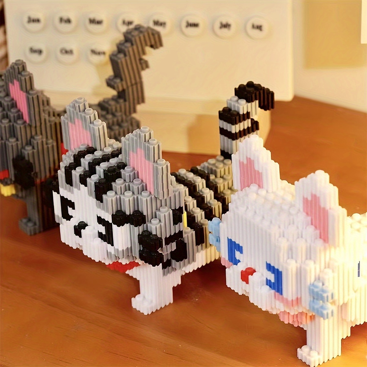 4000PCS Kitty Block Toy Creative DIY Puzzle Cat Lovers Birthday Gift