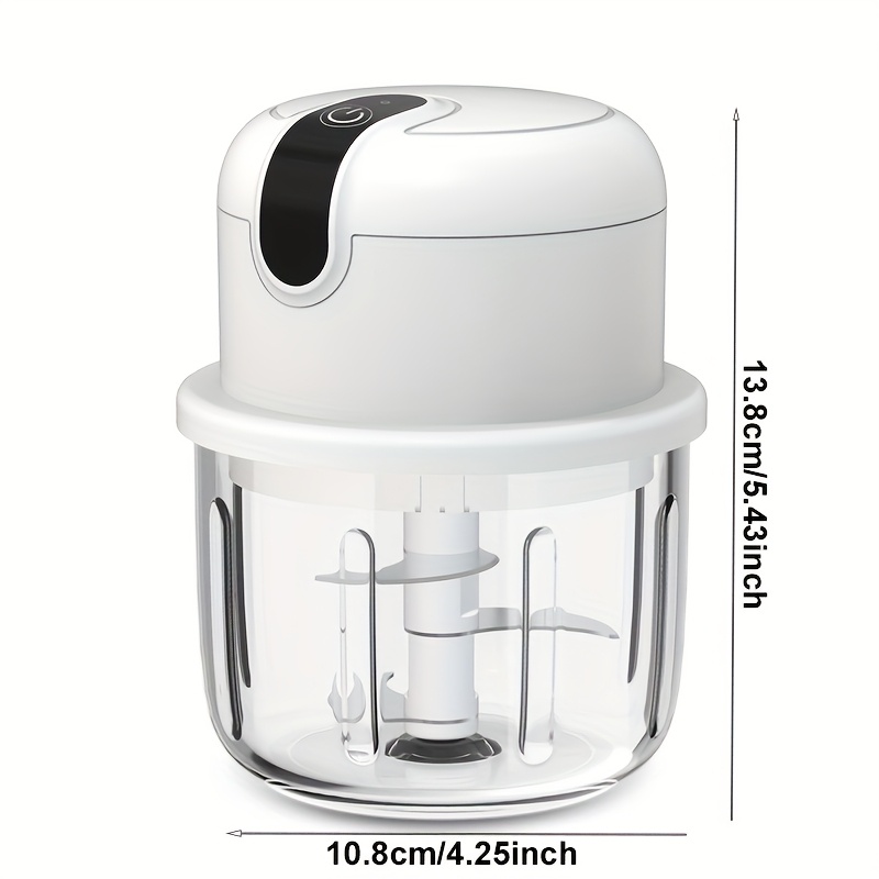 350ml usb rechargeable wireless electric food processor 6 blade high   for garlic onion chili nuts meat family meal food grinder portable food processor essential kitchen gadget christmas thanksgiving fathers day gift   chef friends gift   cooking enthusiast gift Product details 2