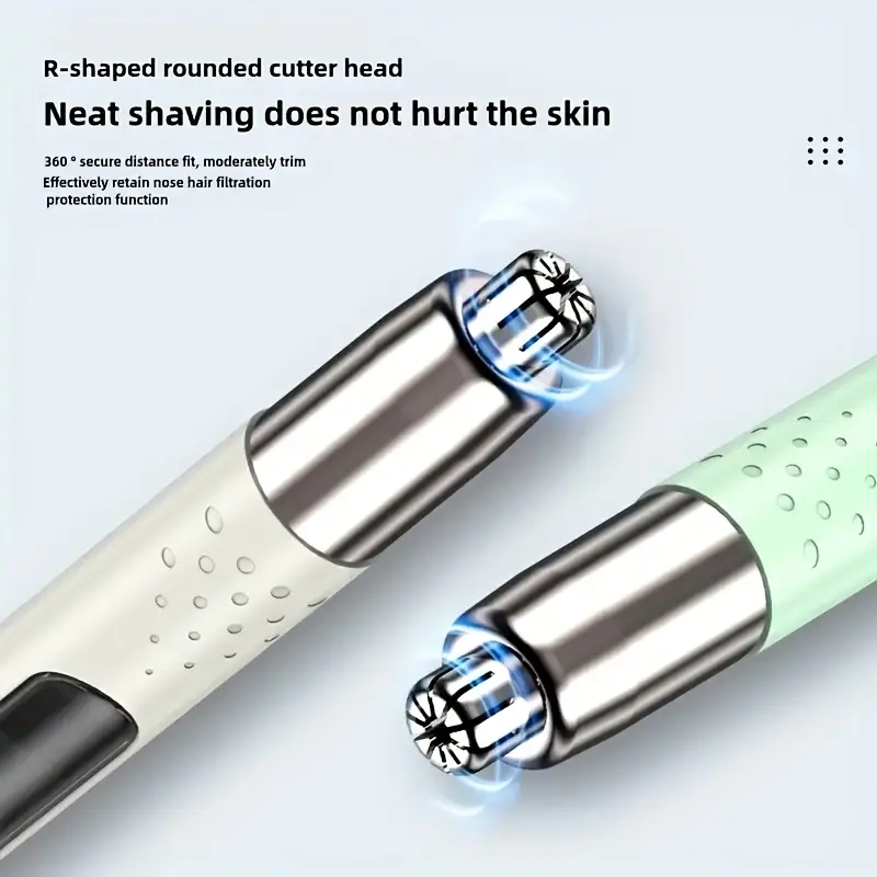 feiyba usb rechargeable nose ear hair trimmer with led display portable easy clean accurate trimming 4v 12v operating voltage   storage box travel friendly personal grooming tool trimmer for nose and ear hair Product details 1