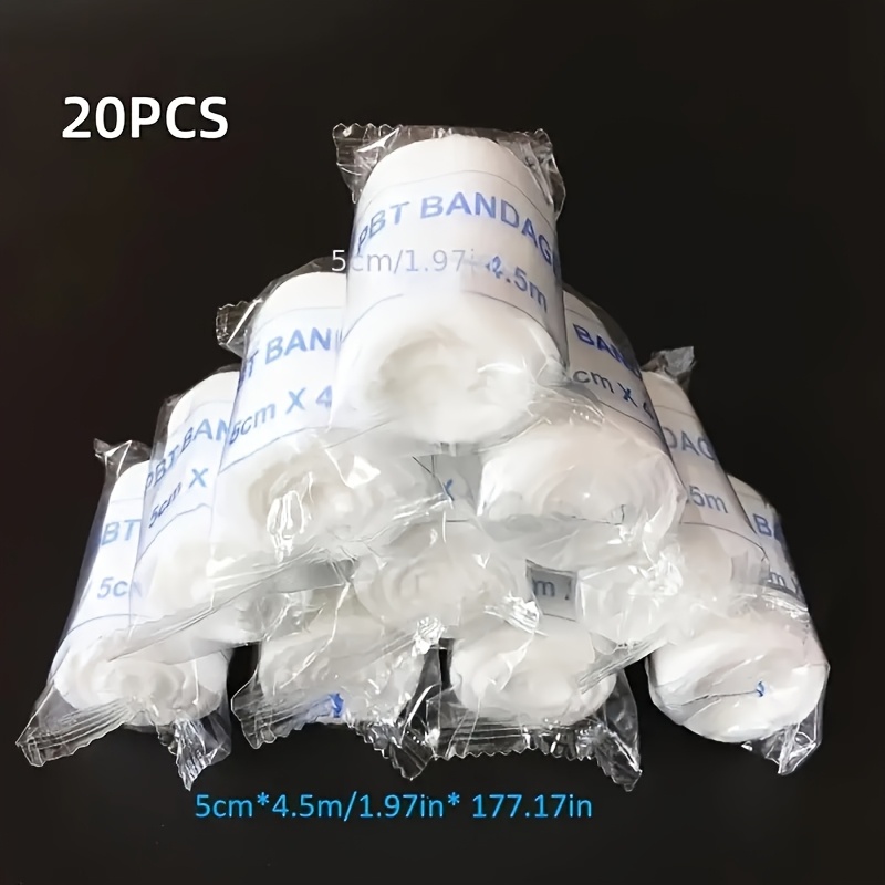 20pcs Rolls - Breathable Stretchable White Elastic For Fingers, Wrists, Ankles & Legs - Flexible Design For Support & Protection, For Wrist, Wrist Support, Flexible Bandage, Wrap