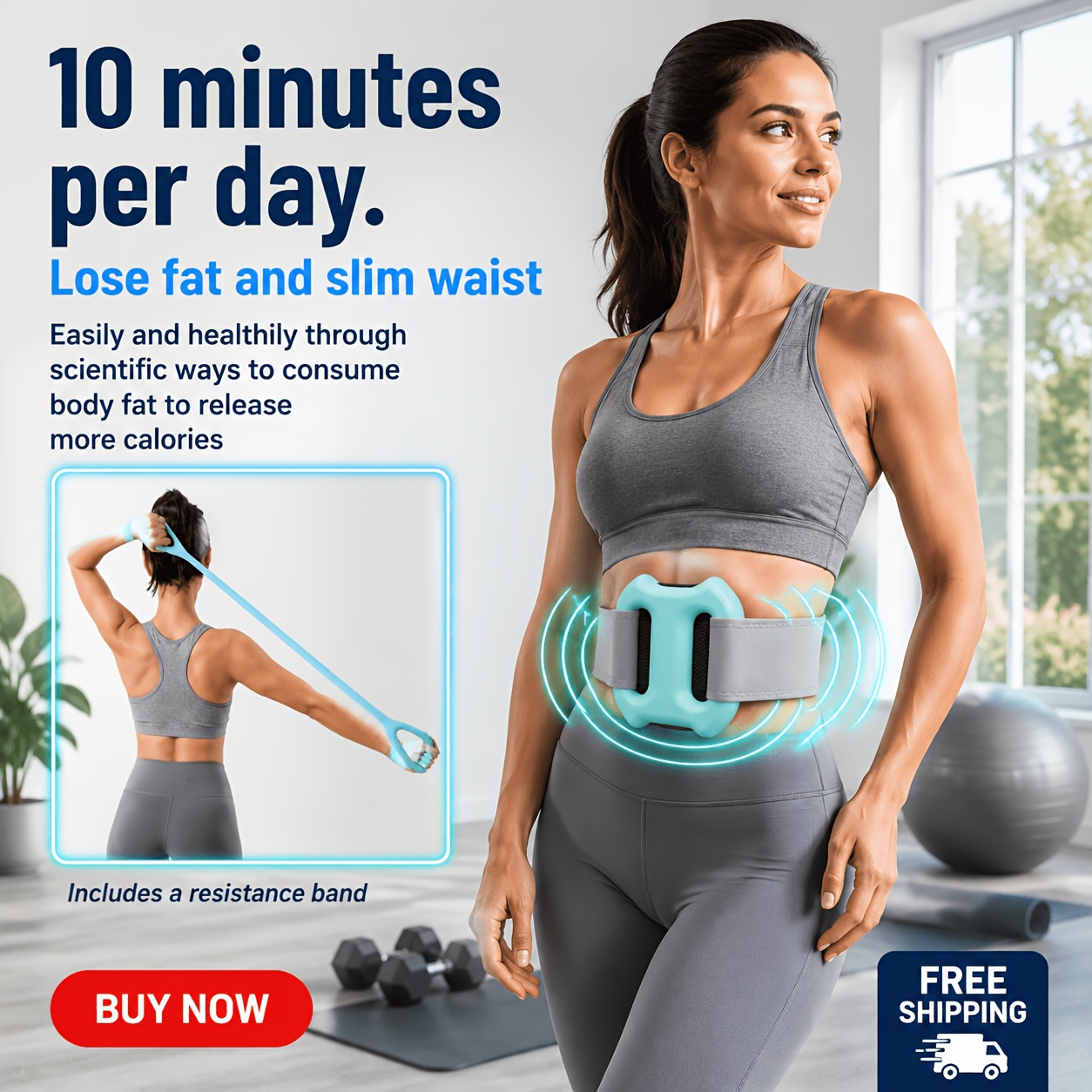 multifunctional burning relaxation dual loop massage ring relaxation tool electric fascia ring adjustable waist belt     band   used for waist abdomen arm leg training and massage and other purposes perfect gift
