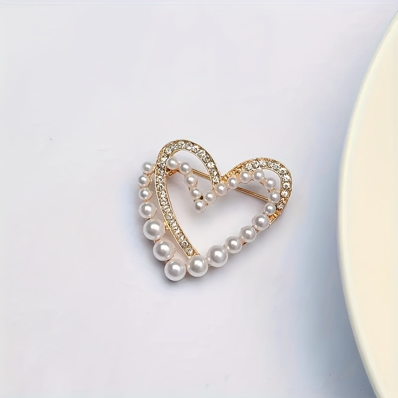 New Bohemian Brooch With Rhinestones And Pearls, Featuring A Design, Suitable For Men And Women, Perfect For Stylish Suits And Formal Attire