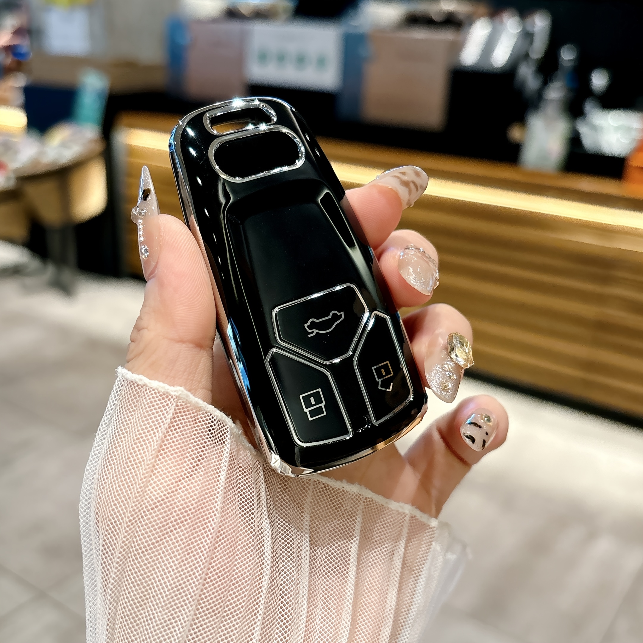 Car Key Fob Cover Case Suitable For A4 A5 Rs4 Rs5 S5 S4 Q5l Q7 Sq5 R8 For Remote Key Protective Case