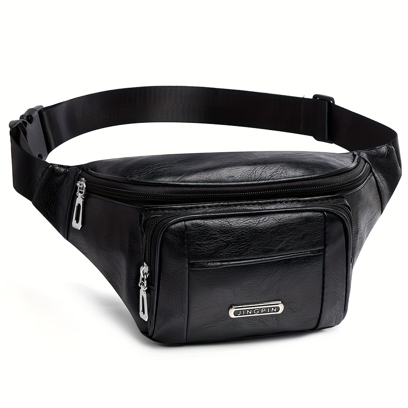 TEMU A Faux Leather Waist Bag For Men And Women, In 4 Colors, Featuring An Adjustable Strap. Ideal For Activities Like Exercise, Running, Travel, Hiking, And Fitness, It Offers Space For Your Phone