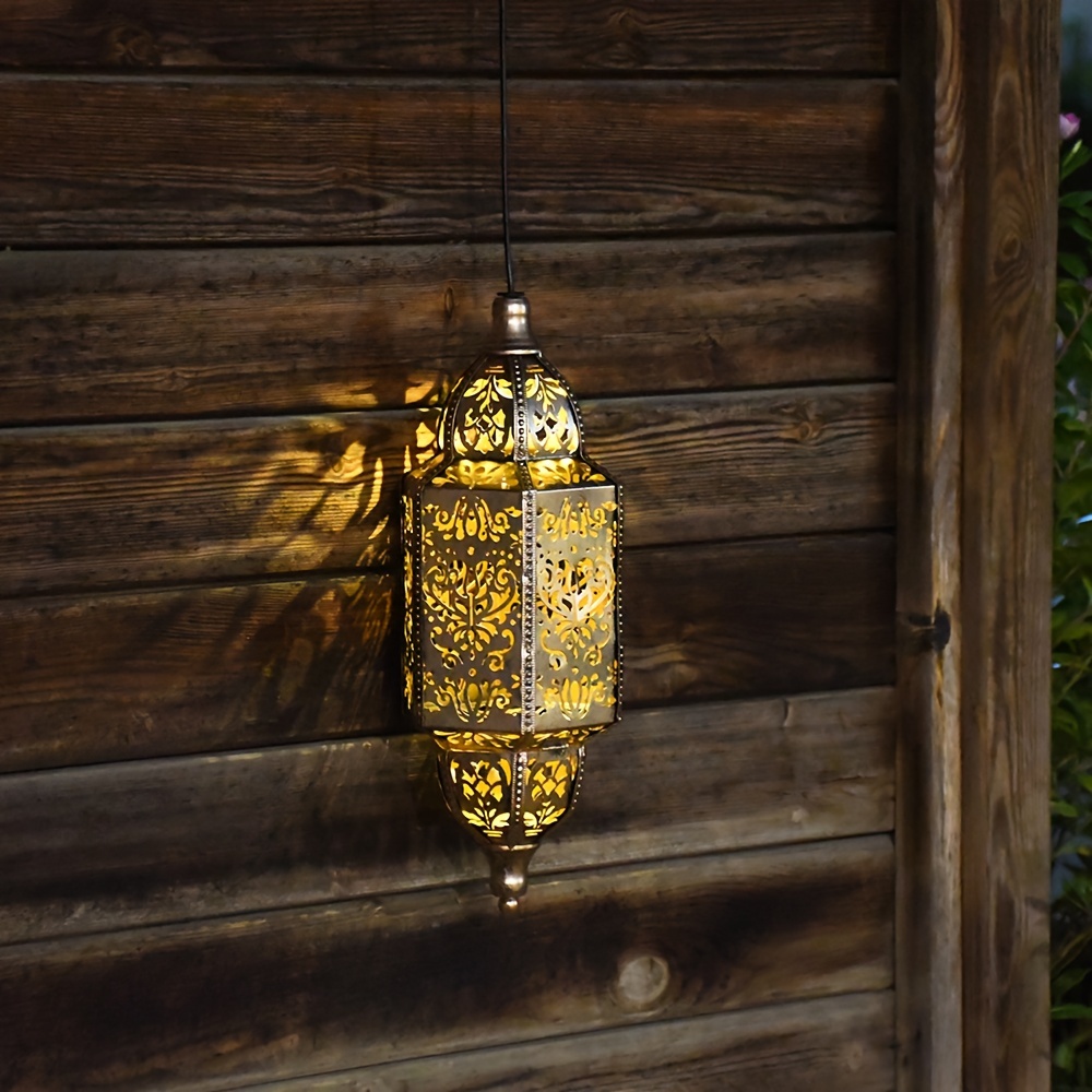 luxury baroque style iron hollow lantern outdoor doorway and hallway decoration lamps exquisite hollow projection   details 2