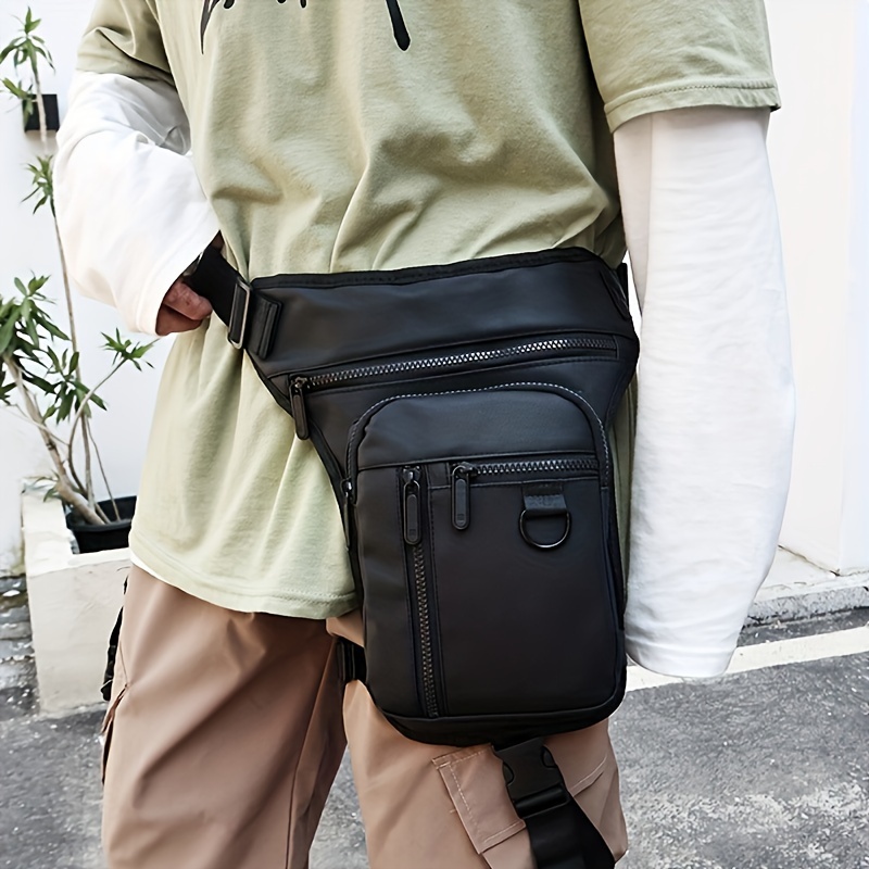 Motorcycle Leg Bag - Waterproof Drop Leg Pouch With Removable Straps, Thigh Bag For Riding, Hiking, Travel