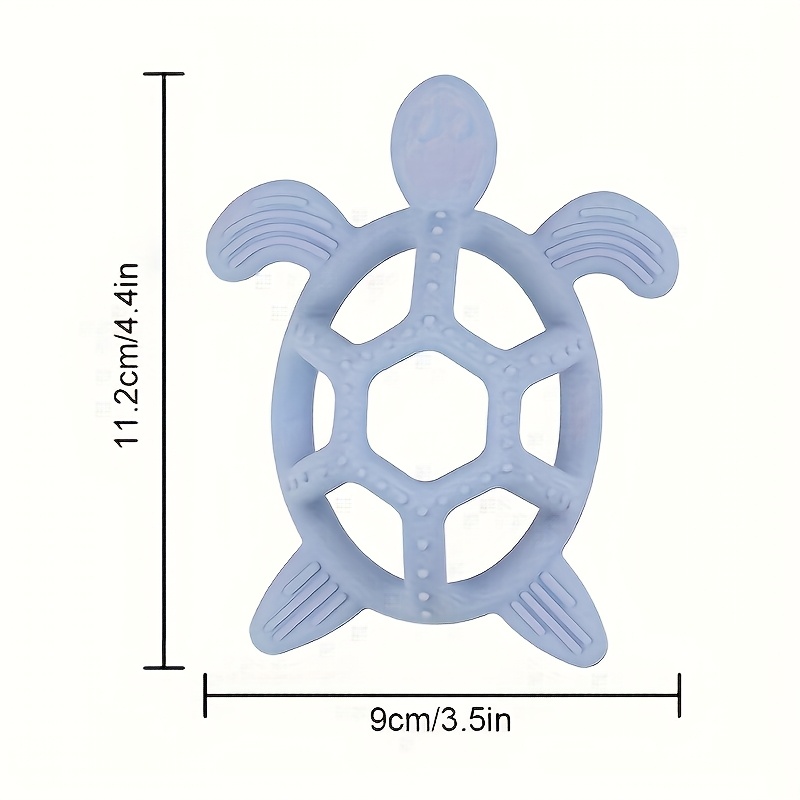 TYRY.HU Baby Turtle Teether Toy, Multi-Texture Chew Toy
