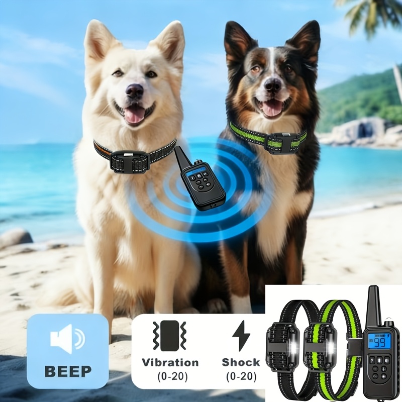 best cbd lubricant PetSpy P620B Dog Training Shock Collar for 2 Dogs with Vibration, Electric Shock