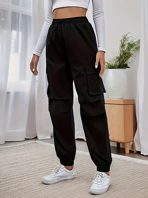 Pantalon Mujer Recto Elastico En Cintura Y Lazo Para Anudar