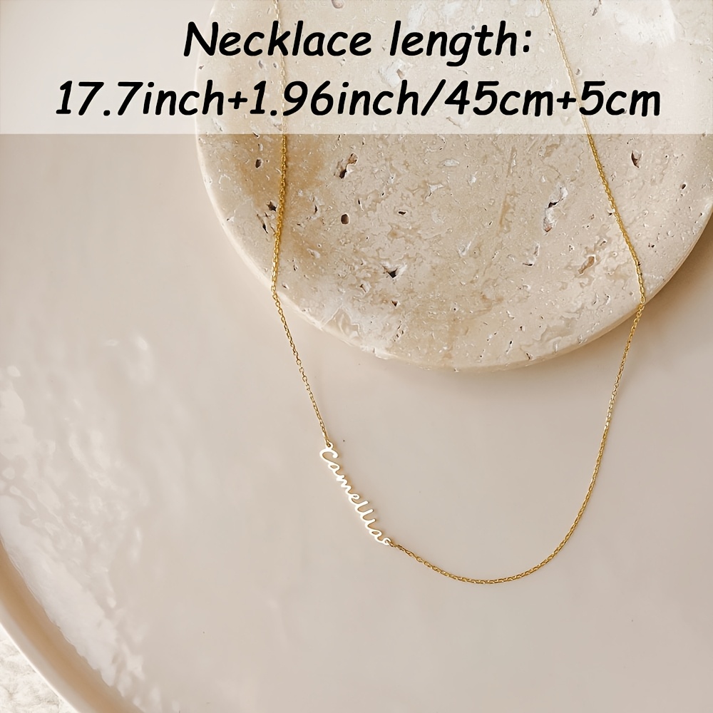 Personalized Women's 18K Gold-Plated Name Necklace