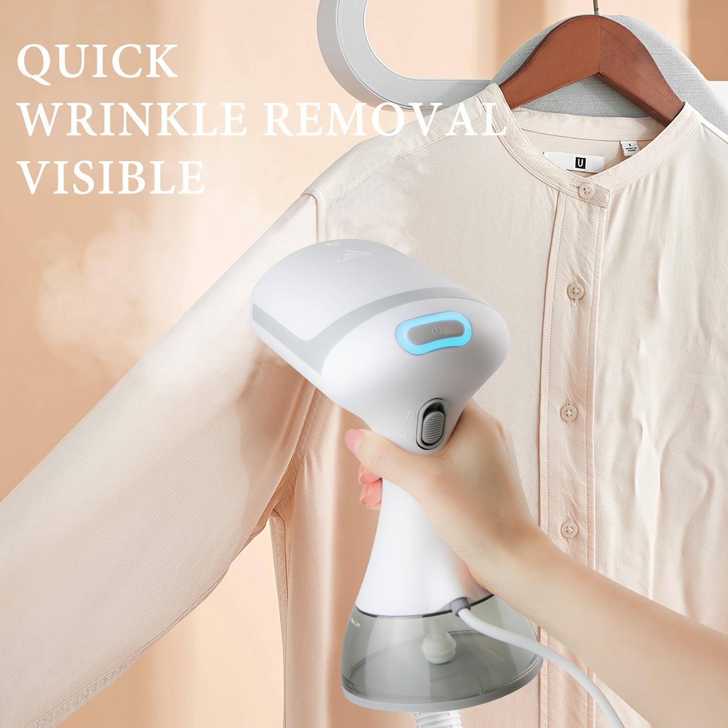 portable 1500w garment steamer 240v steam iron with 300ml water   for wrinkle free clothes details 5