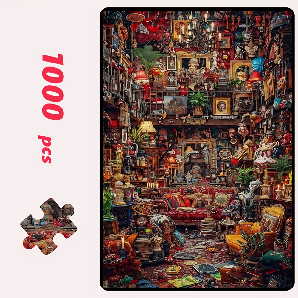 TEMU 500pcs/1000pcs Adult Jigsaw Puzzle, Large Puzzle Gift For Family Interaction, Diy Puzzle For Home Decor, High-quality Family Fun Puzzle Designed