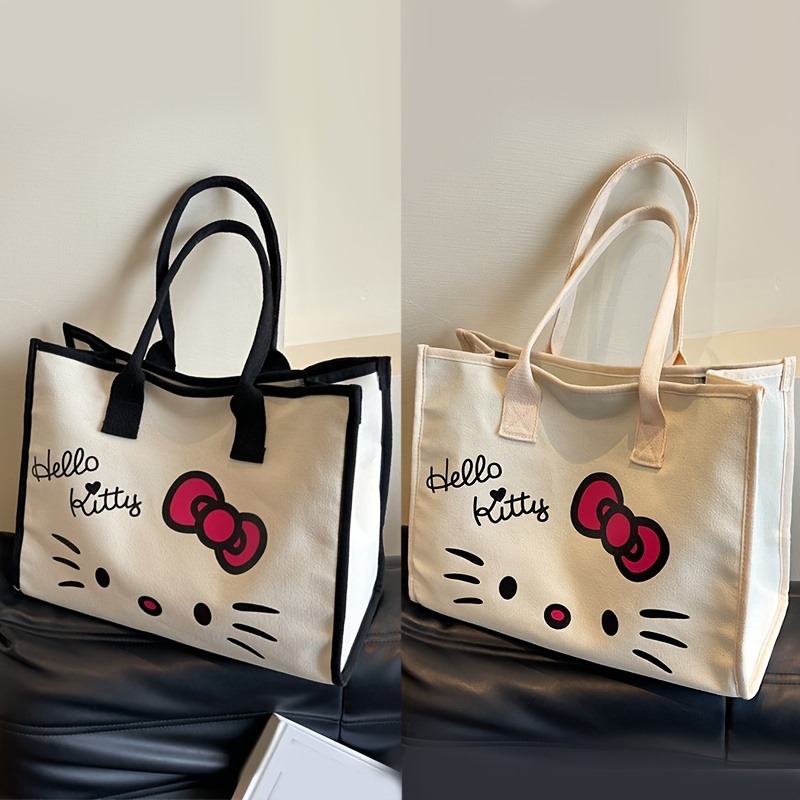 

Hello Kitty Tote Bag, Stylish And Spacious Shoulder Handbag For School, Work, Travel, And Daily Use