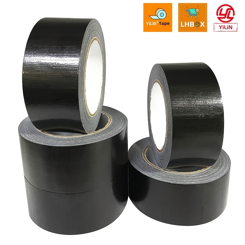 

5pcs Black Heavy Duty Duct Tape, 1.88 Inches X , Strong, Flexible, No Residue, And Tear - Bulk Value For Repairs, Industrial, Professional Use