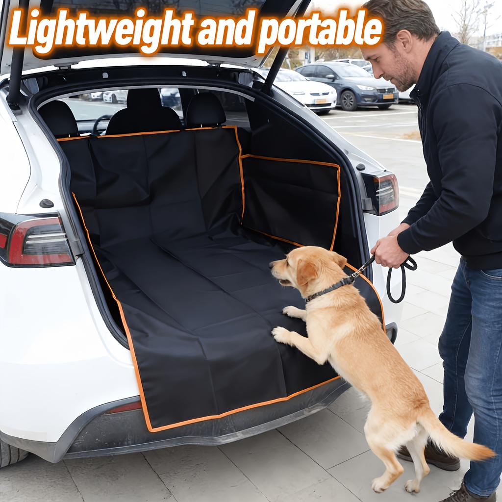 TEMU Cargo Protection Pad For Cars | Essential For Pets To Ride | Compatible With For Cars, Suvs, And Trucks, Anti-dirt Pad For Car Trunk, Extendable