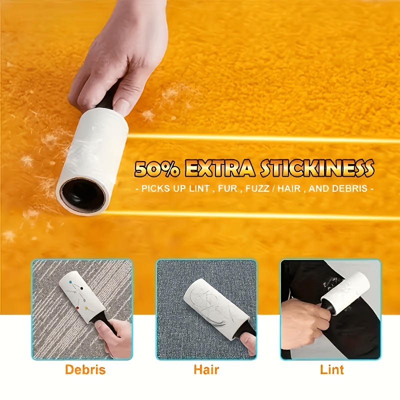 heavy duty fluff roller set roller with sheets to enhance   of clothes carpets sofas suitable for pet owners busy families and laundry care essential for   and quick surface cleaning Product details 5