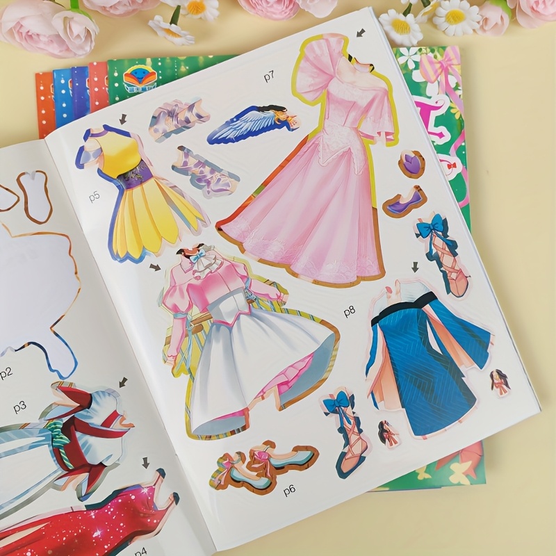 Adorable Princess Sticker Book for Kids ? Combine Outfits & Styles, Imaginative Dress-Up Game, Enjoyable School Project & Family Present for Girls, Perfect for Birthdays & Christmas, Chinese Version