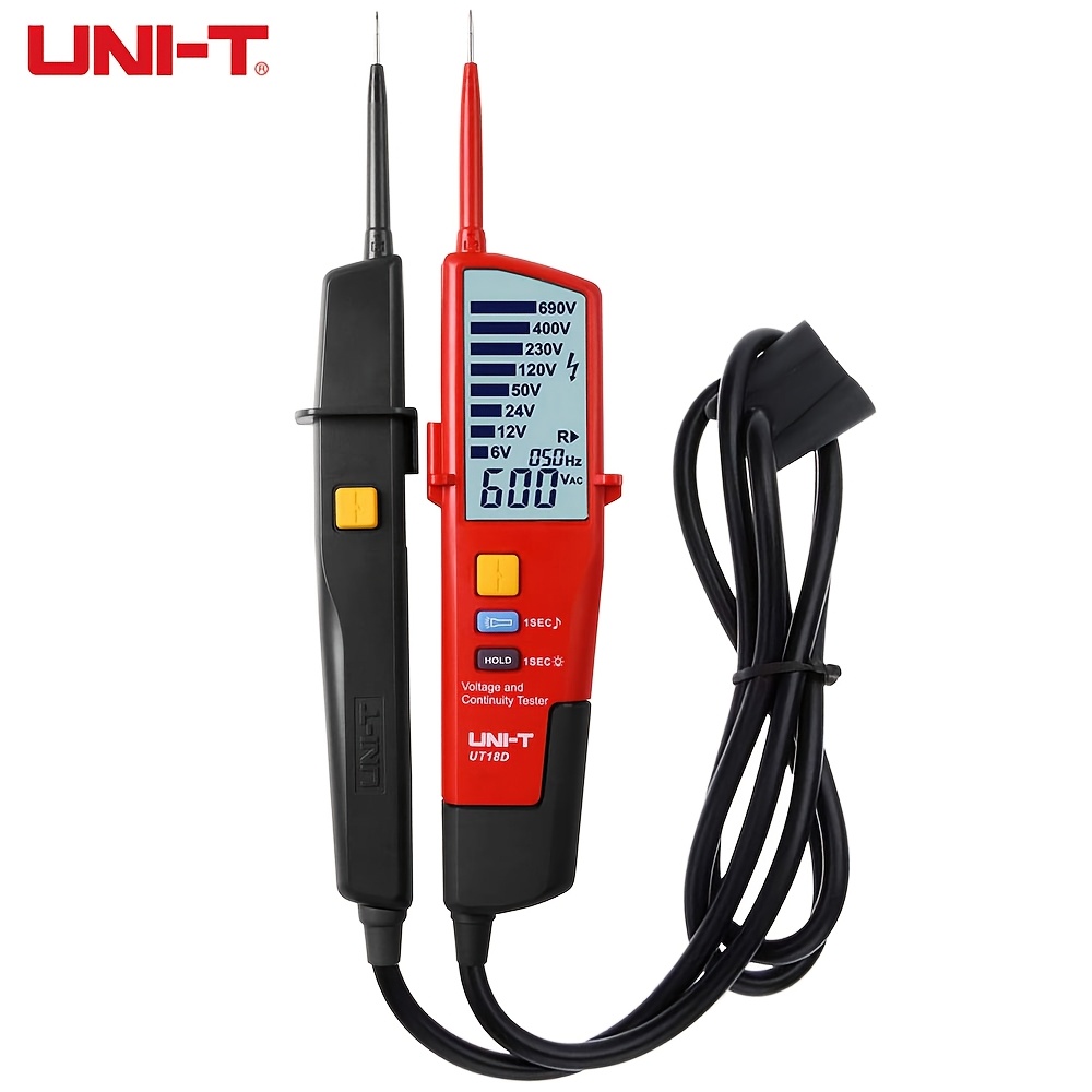UNI-T UT18C Pocket Voltage And Continuity Testers 12V-690V LED AC/DC Voltage Indication Auto Range Voltmeter Voltage Tester