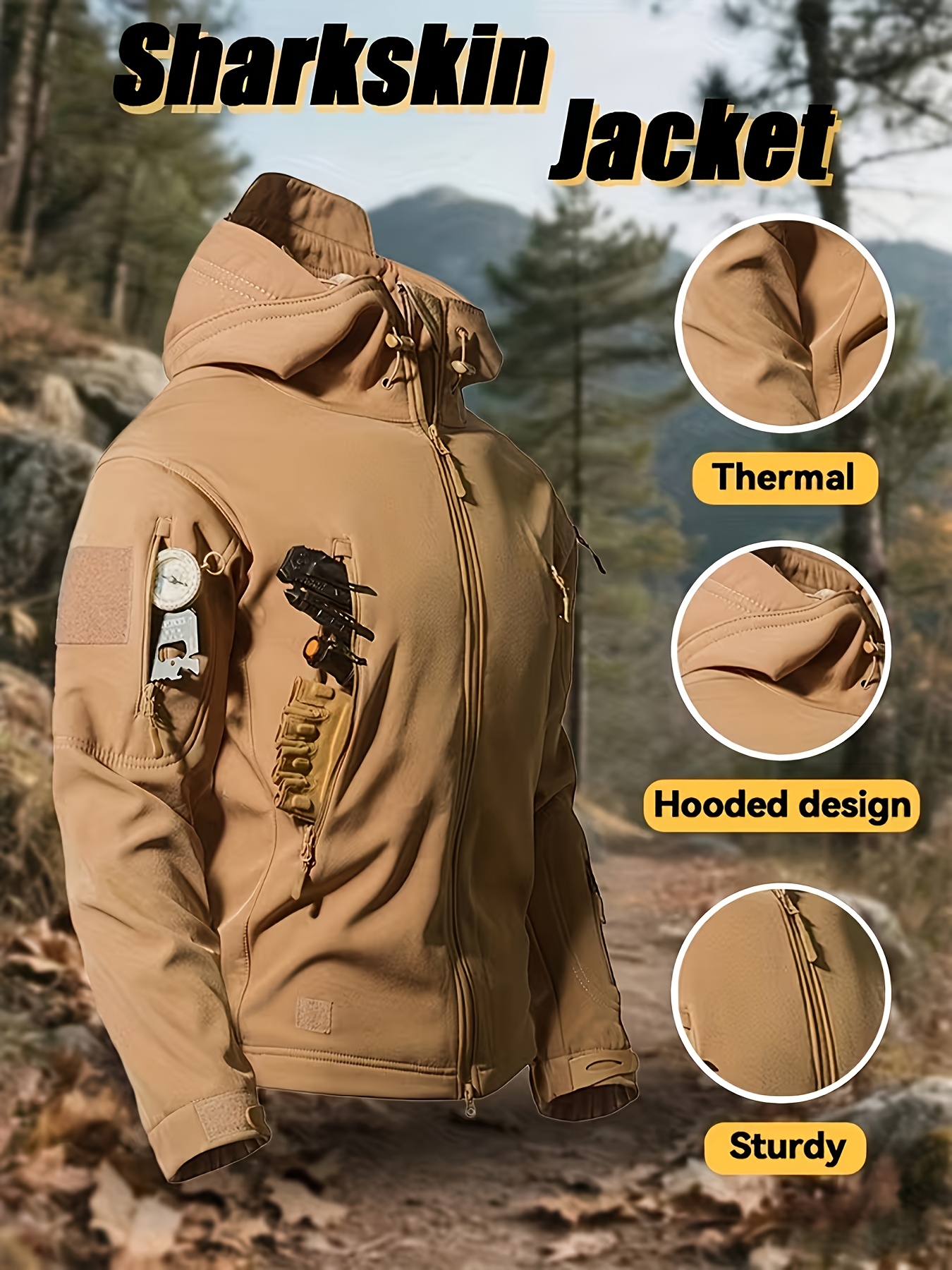 Light Photon Men's Winter Tactical Suit with Cycling Jacket and Pants