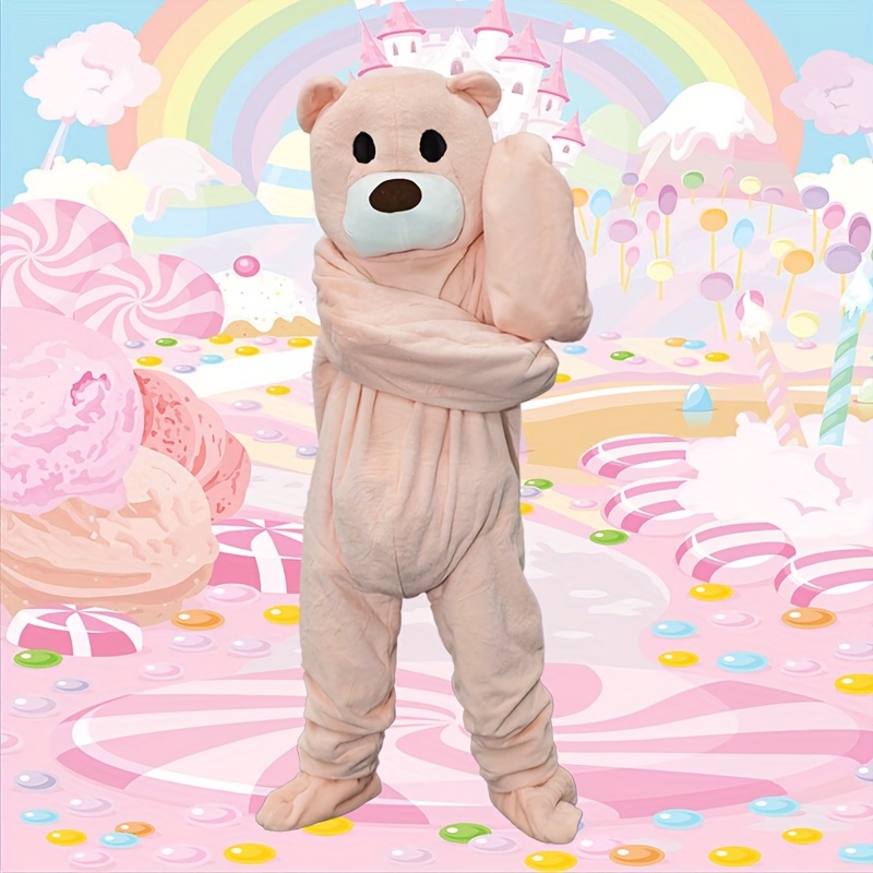 pink dancing teddy bear costume adults handmade Temu United Kingdom - Main Image
