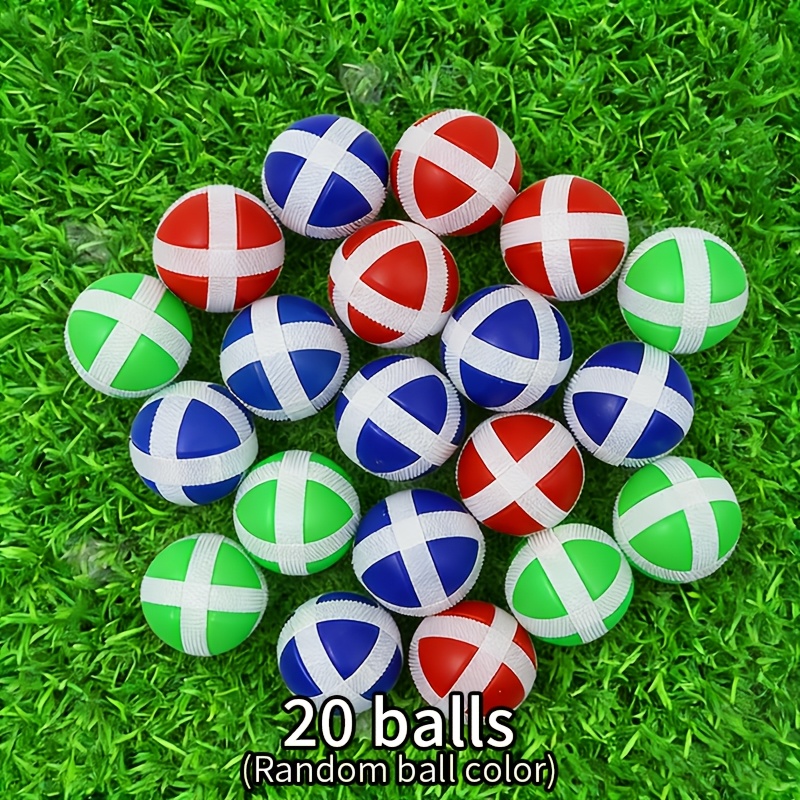 10/12/20pcs Children's Sticky Ball Plate For Male And Female Parent-child Outdoor And - , The Color Of The Ball Is Random