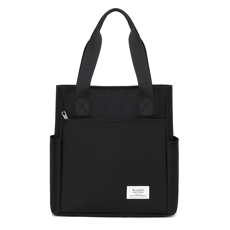 TEMU Large Capacity Unisex Commuting Handbag, Briefcase, A4 File Storage Bag, Daily Shoulder Bag, Shopping Bag
