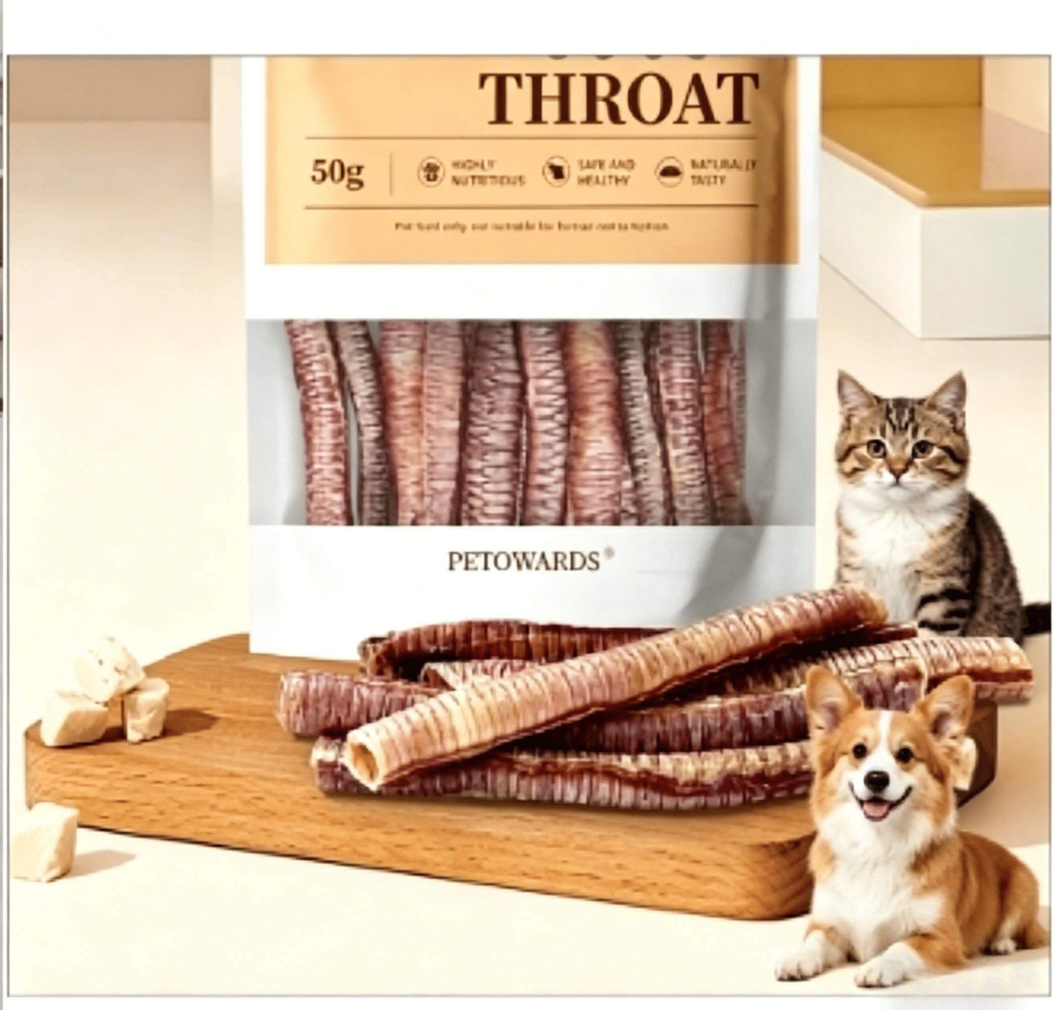 goose throat   and cats   dental treats to support oral health long lasting baked snacks for training and chewing Product details 15