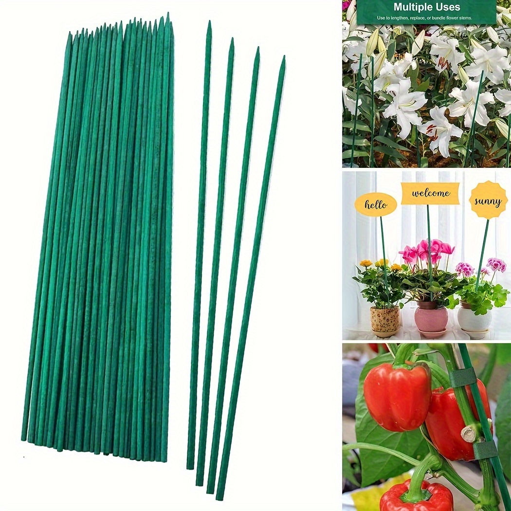 

30pcs, 20.87inch Bamboo Plant Stakes, Plant Sticks Support For Indoor And Outdoor Plants, Garden Wood Sturdy Bamboo Sticks, Floral Plant Support Stakes For Garden Plants
