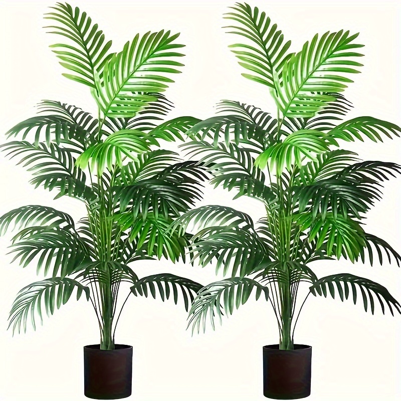 

Palmier Monstera Artificiel Réaliste - 32" de Hauteur, pour la Décoration Intérieure/Extérieure, Maison, Jardin, Bureau, Thème de Plage & Verdure Toutes