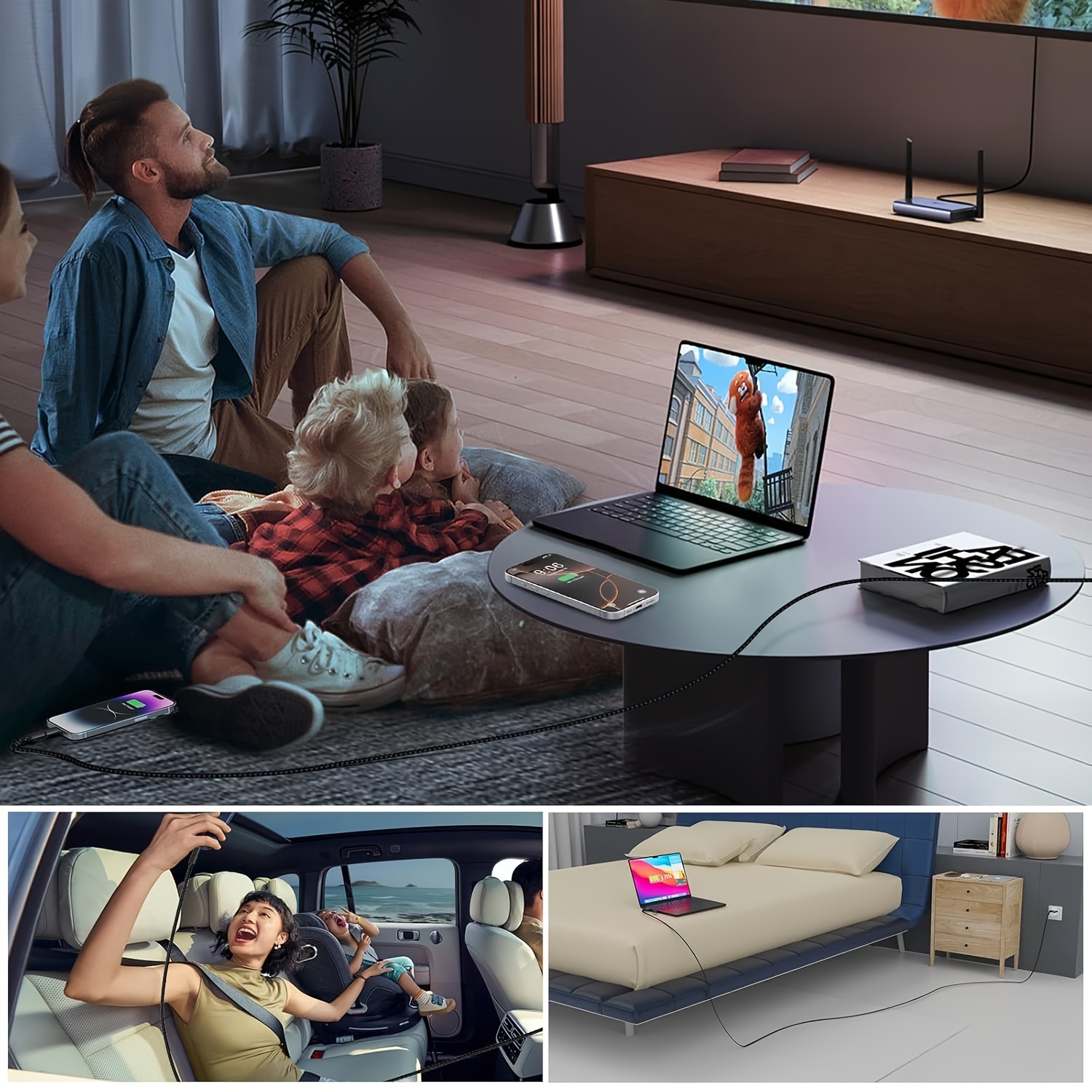 3.3ft/6.6ft/9.9ft USB Fast Charging Data Cable - for iPhone 14/13/12/11 Pro Max/12 Mini/XR/XS/X/8/7/6 Plus/SE for iPad