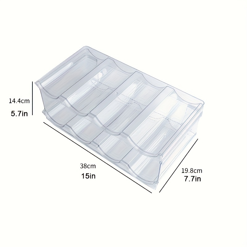 Cq acrylic Water Bottle Organizer for Cabinet,Kitchen Pantry Home  Organization and Storage Shelf,2 Pack Plastic Stackable Tumbler Organizer  Cabinet