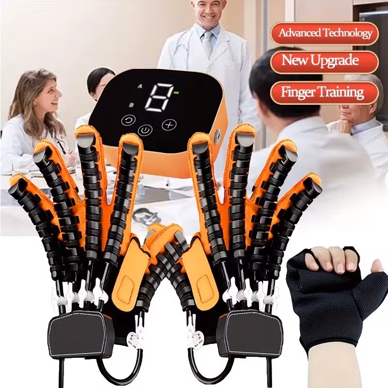 rehab robot gloves hand machine training automatic hand training hand function finger exerciser finger training gifts for seniors orange perfect gift for thanksgiving valentines day for your Product details 0