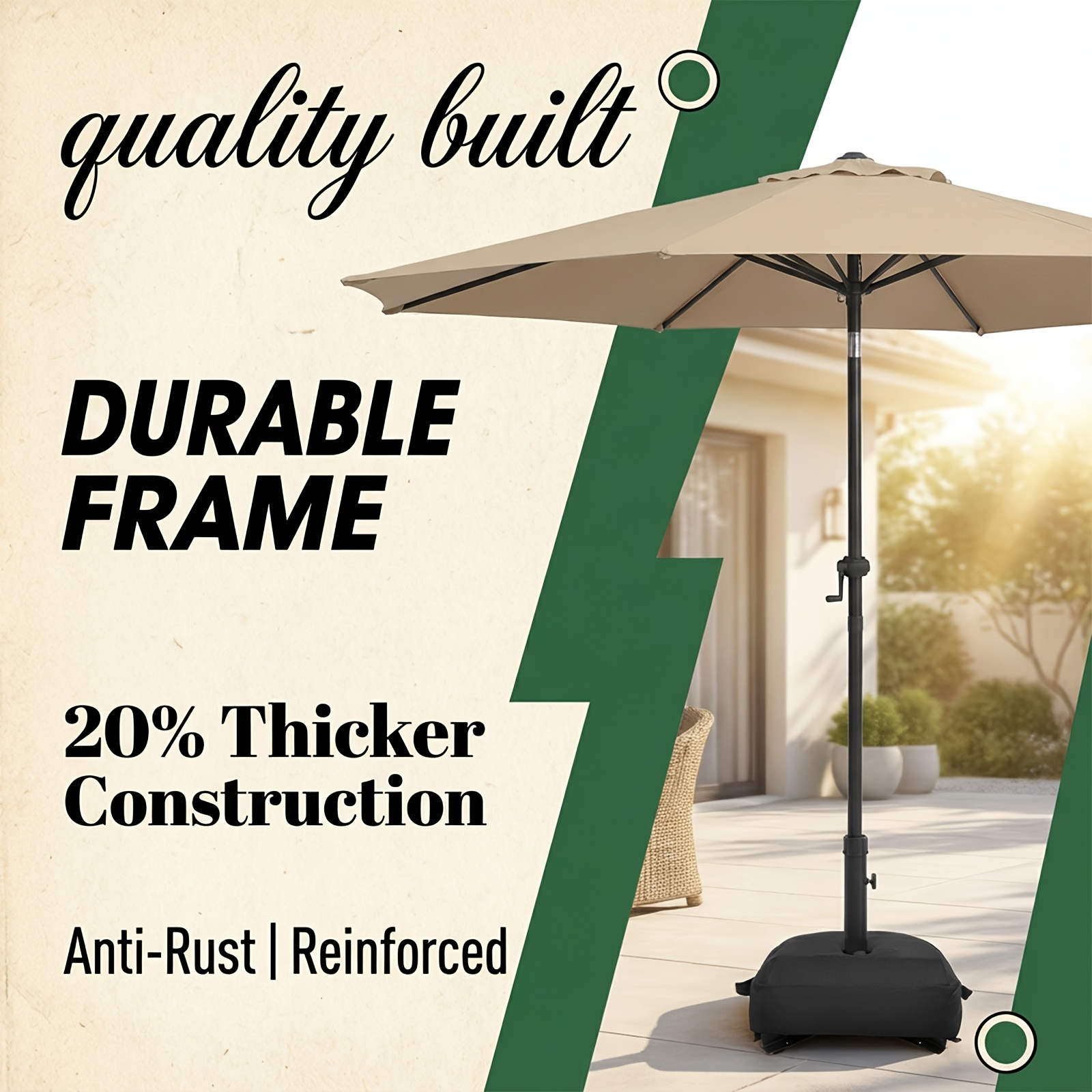 10ft patio umbrellas base included outdoor umbrella patio - Temu