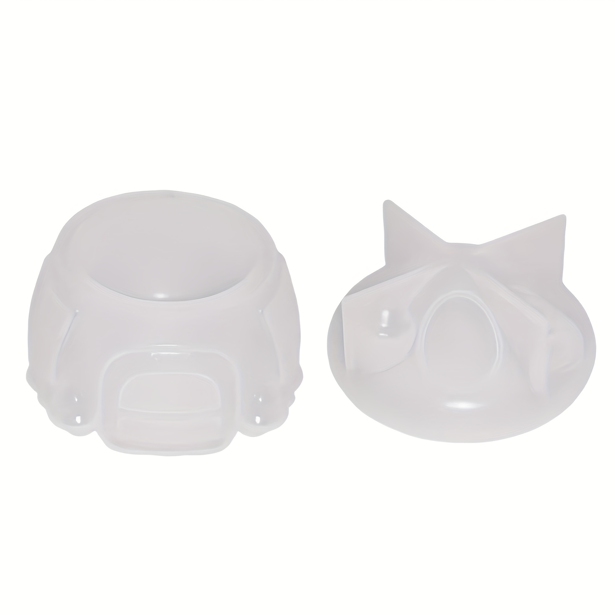 TEMU 2 3d Mushroom House Silicone Molds, Designed For Casting Epoxy Resin, Plaster, And Concrete. Silicone Mushroom Molds Come With A Lid And Are