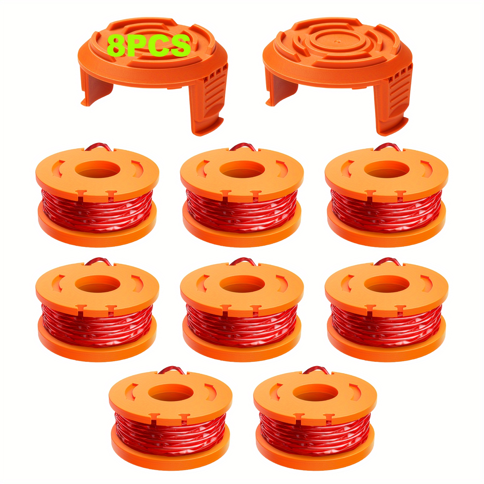 

10 Pack Trimmer Spool Line For , (wa0010)replacement Trimmer Spool Line For , Trimmer Line Refills 0. 065 Inch For , Suitable For String Trimmers ( 8 Pack Grass Trimmer Line, 2 Trimmer Cap)