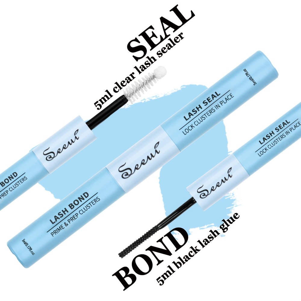 Image of 2-in-1 Double-ended Eyelash Glue, Water-resistant And Freeze-resistant, Easy To Apply, Liquid Sealant, Suitable For Sensitive Eyes, Friendly For Beginners, Applicable To False Eyelashes