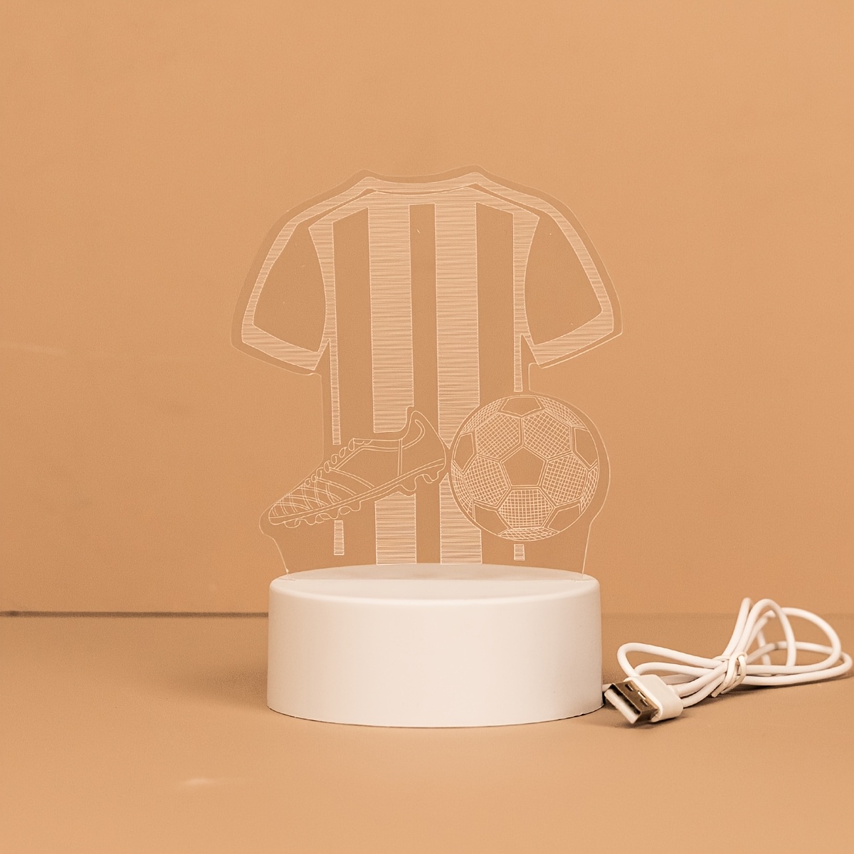 E-shop Kreatives Leuchtendes Fußballtrikot Nachtlicht Kreative Tischlampe Schlafzimmer Wohnzimmer Arbeitszimmer Dekorative Lampe Desktop