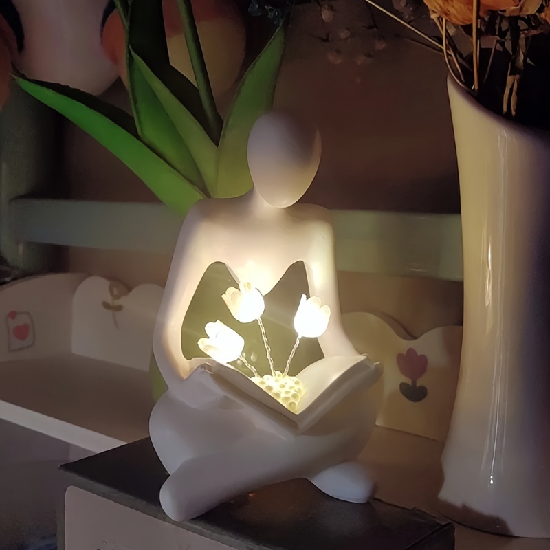 1 pièce 5/10 LED Lampe Décorative , Créatif Tulipe Design Lampe