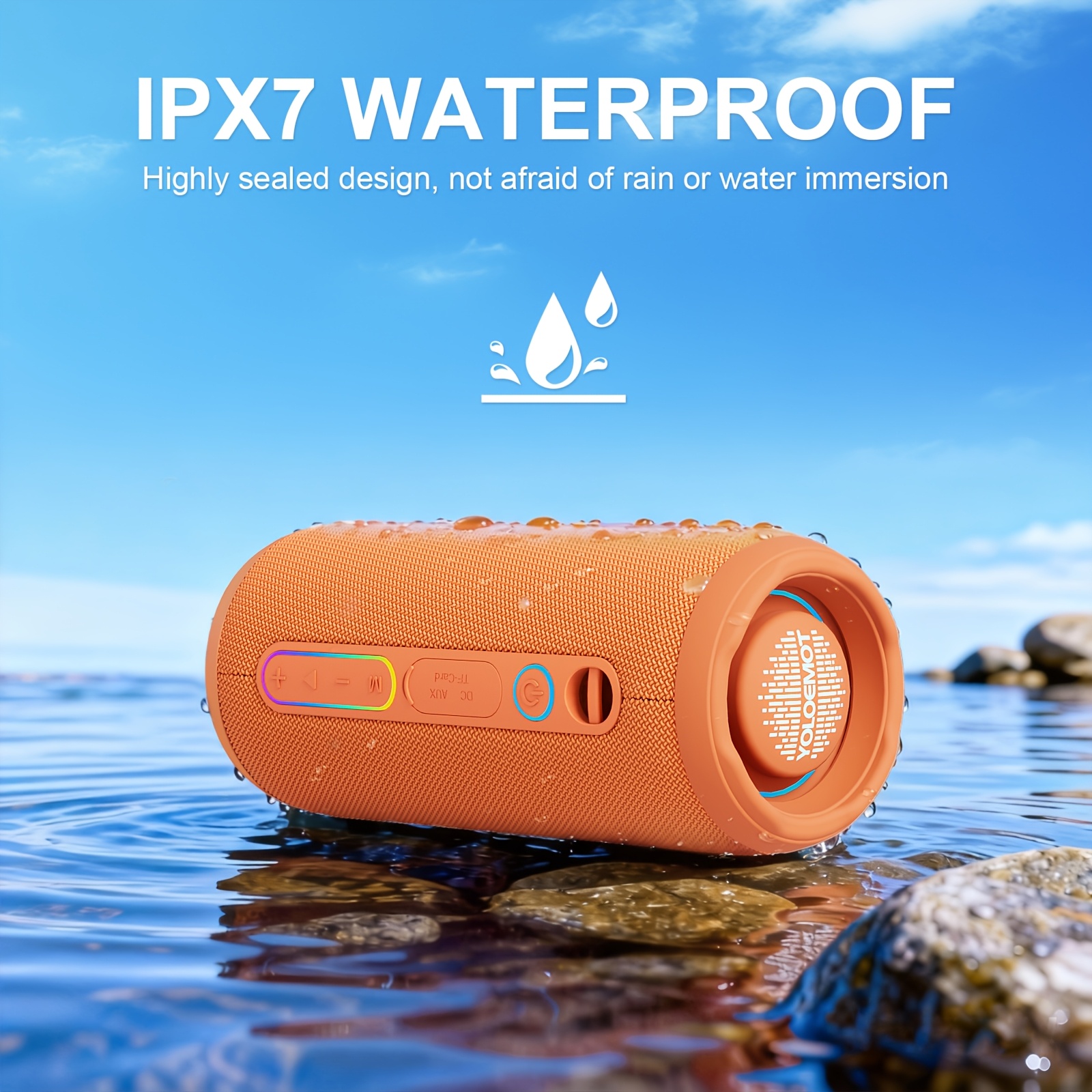 YOLOEMOT Brand 24W Outdoor Wireless Bluetooth Speaker, Speaker TWS... product image 11