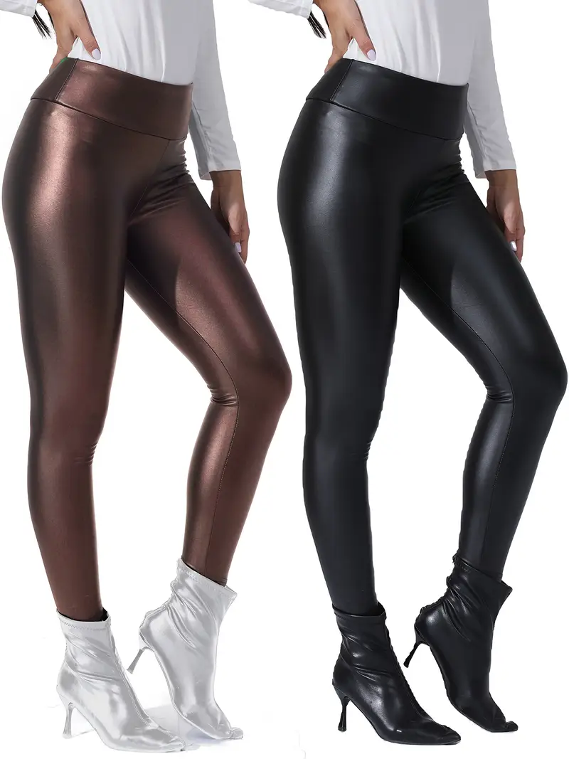 Leder leggings kurz Clearance