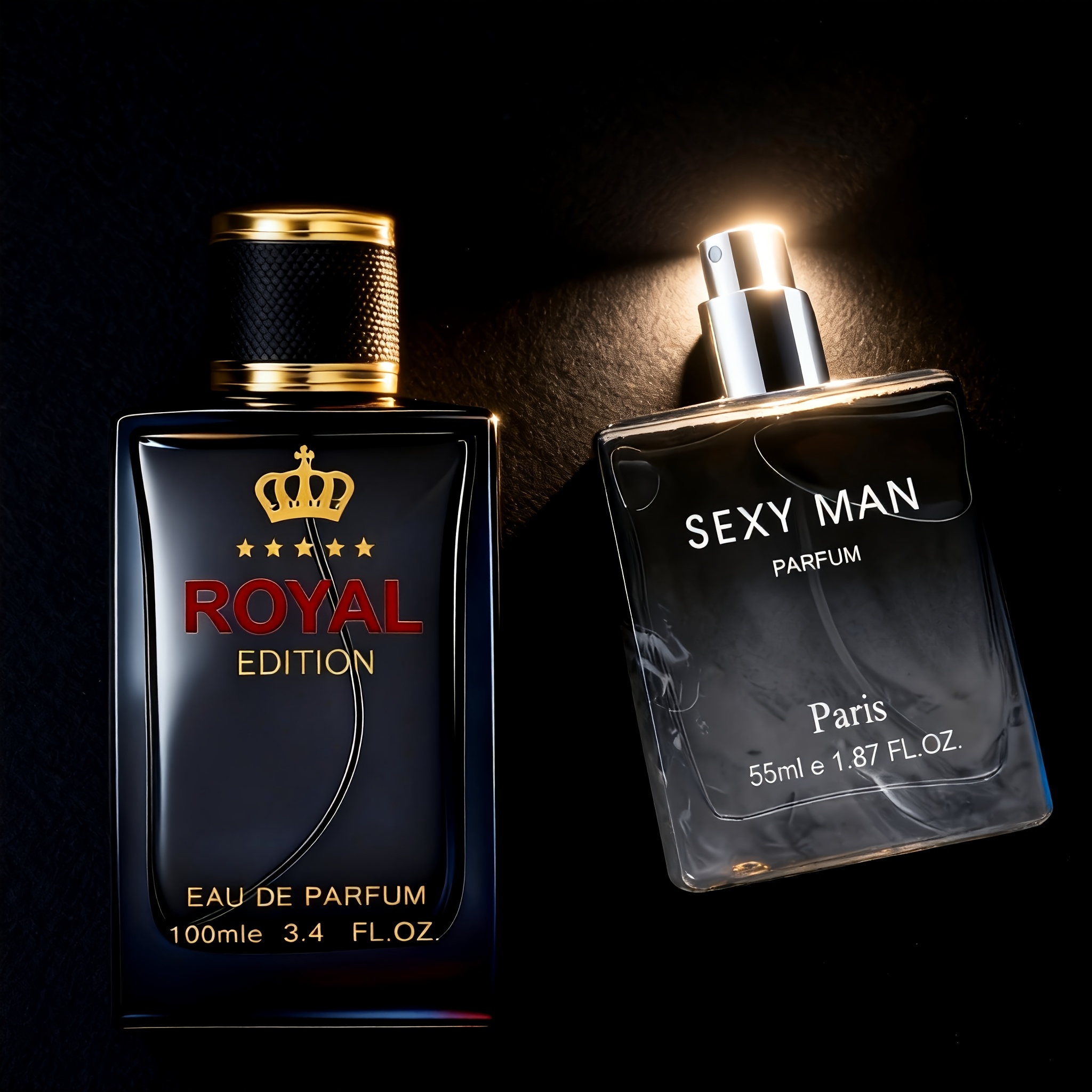 Image of Men's 2pcs Perfume Set | Sexy Notes + Gentle Citrus Notes, Long-lasting Fragrance | All-occasion Wear, Ideal For Gifting & Personal Use