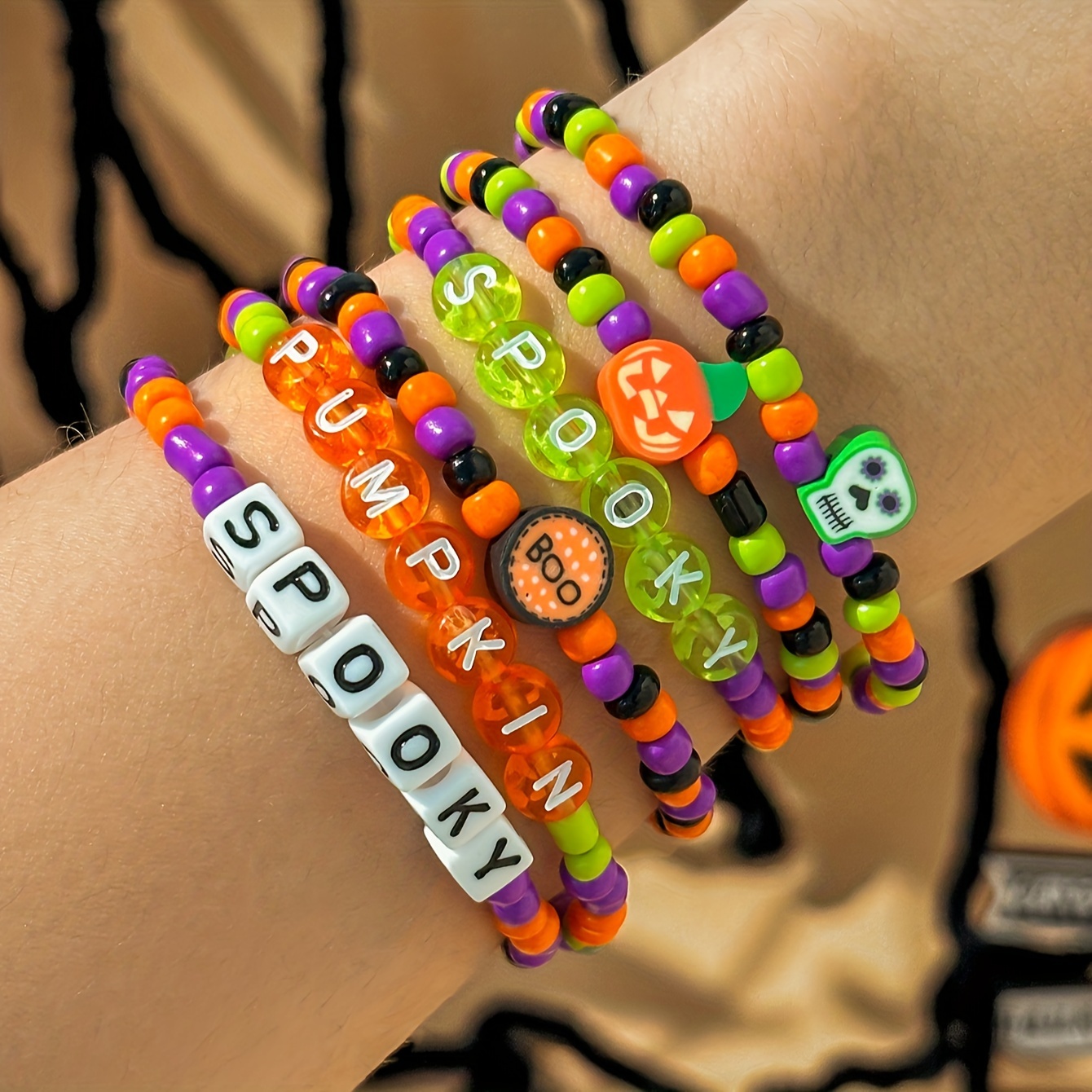 

[ ] 6pcs Bracelet Set - / , No Plating, , , Halloween & , For / , All- Women'