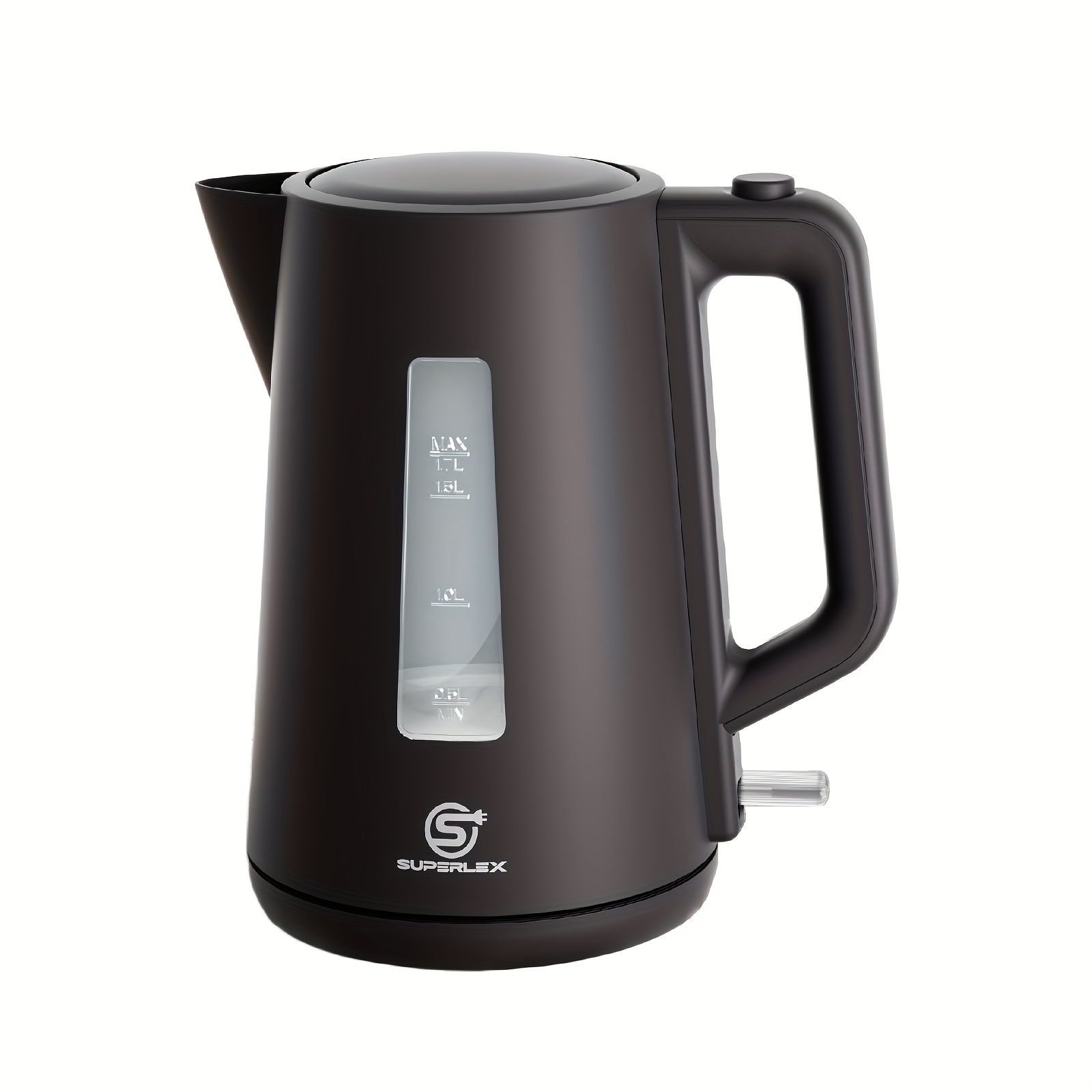 TEMU Bollitore Elettrico SUPERLEX 1.7L, - Ebollizione Rapida, del e Funzione di Spegnimento Automatico, Protezione Anti-Ebollizione , Stoccaggio del