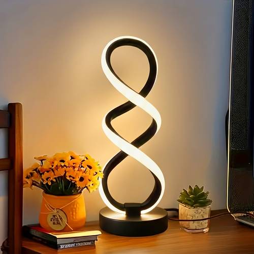 elementbilde led bordlampe egnet for kontor hjem, øyevennlig bordlampe, tre-fargers justerbart lys, for , studering, arbeidsbenk