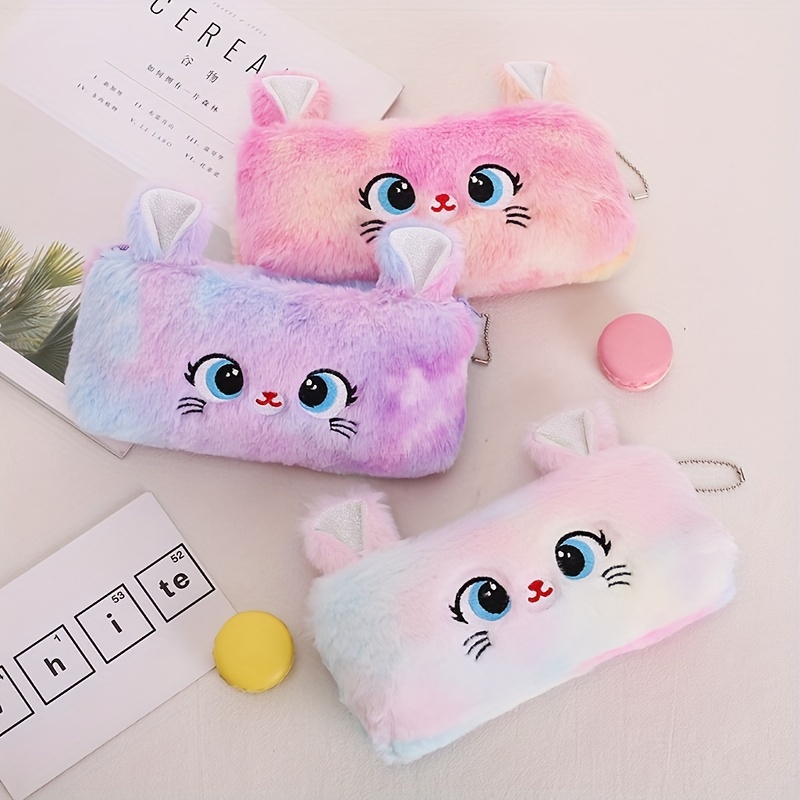 

Large Capacity Zipper Pencil Case Cartoon Creative Simple Women Student Stationery Pencil Case